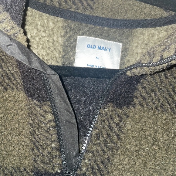 Old Navy Mens Plaid Fleece - Picture 2 of 2